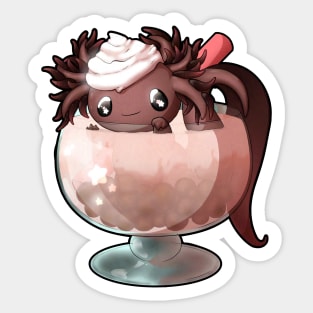 Brown Sugar Boba Tea Axolotl Sticker